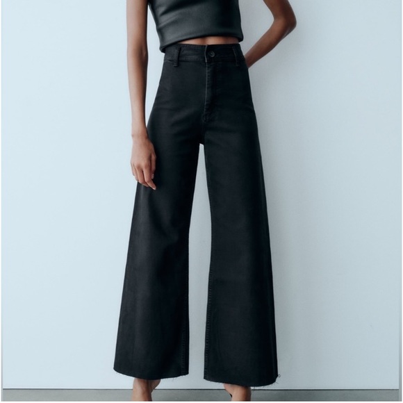 Zara Denim - ZARA The Marine Straight Black Jeans